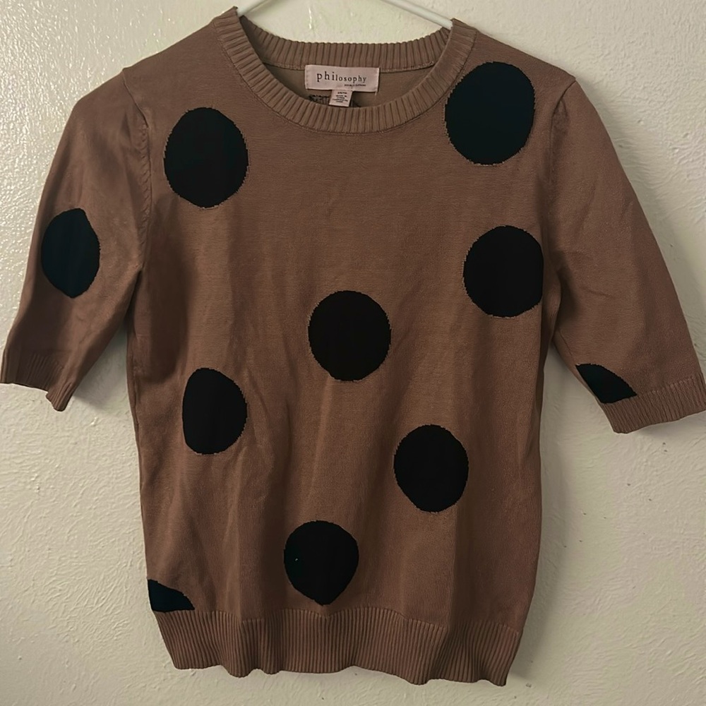 Philosophy short-sleeve sweater